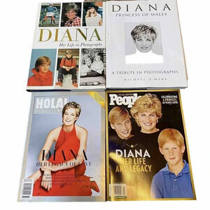 VTG Princess Diana ALL are COLLECTOR'S Commemorative Tribute Magazines LOT of 4